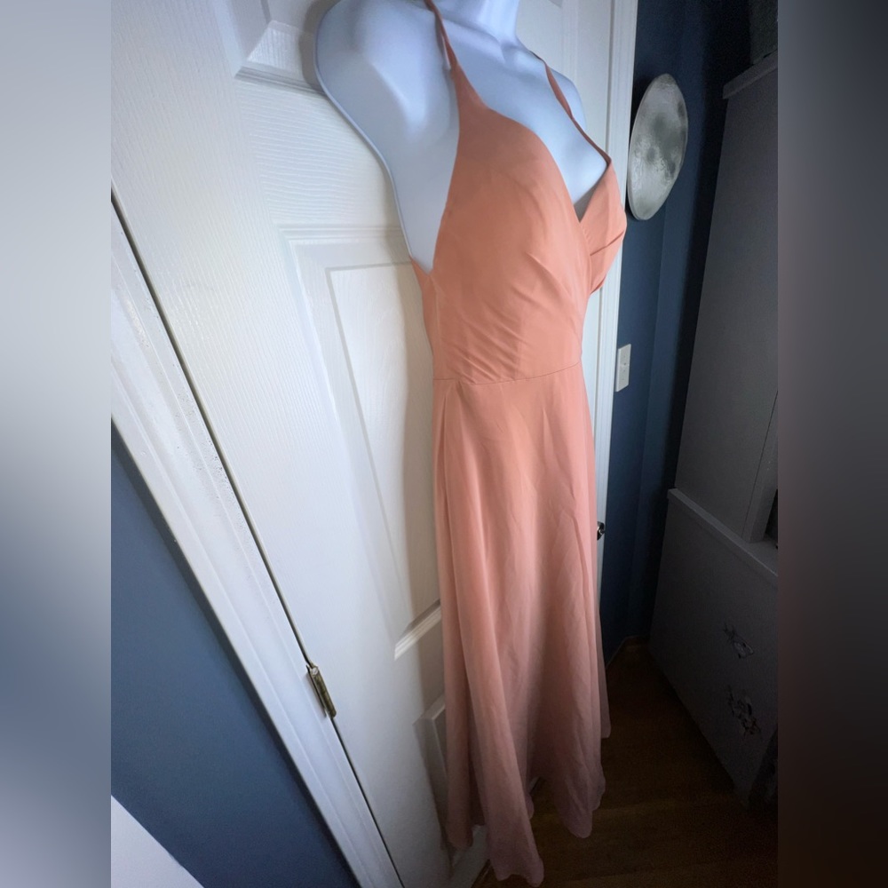 Azazie Coral Backless Dress - Picture 12 of 16